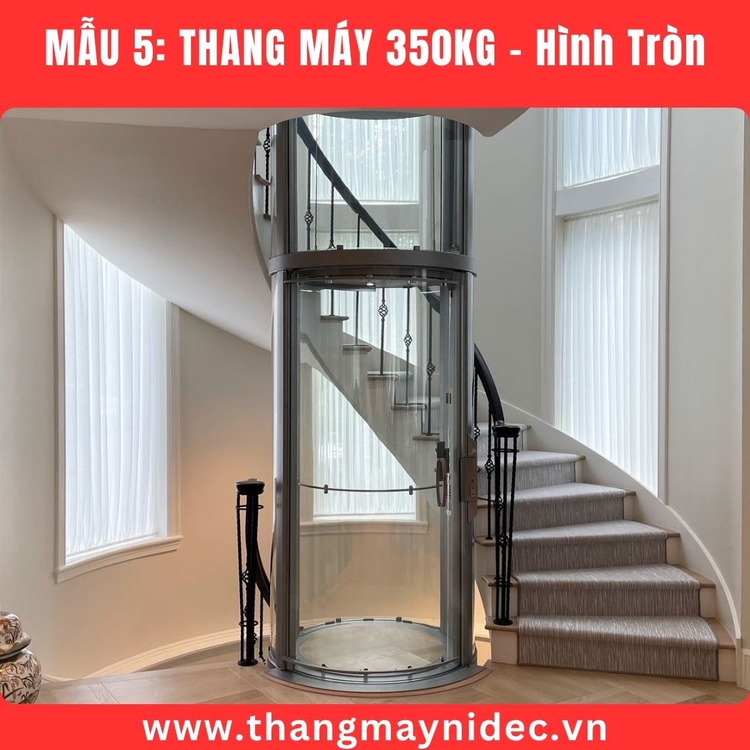 thang máy 350kg hình tròn